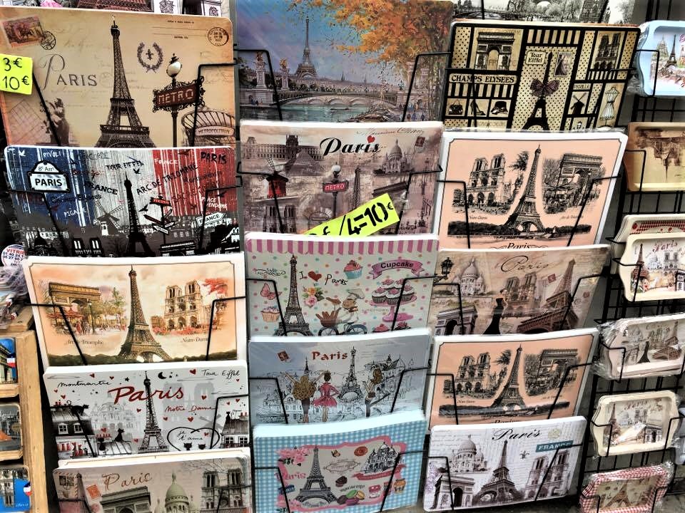 Fanion souvenir Paris Montmartre - Circa 1960 - Souviens Toi De Paris :  Souviens Toi De Paris